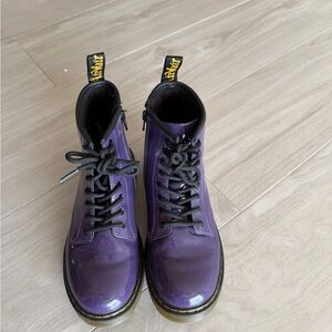 Dr. Martens Purple Lace-Up Boots